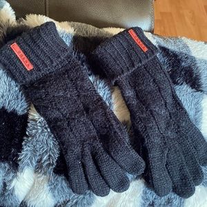 Black Prada gloves